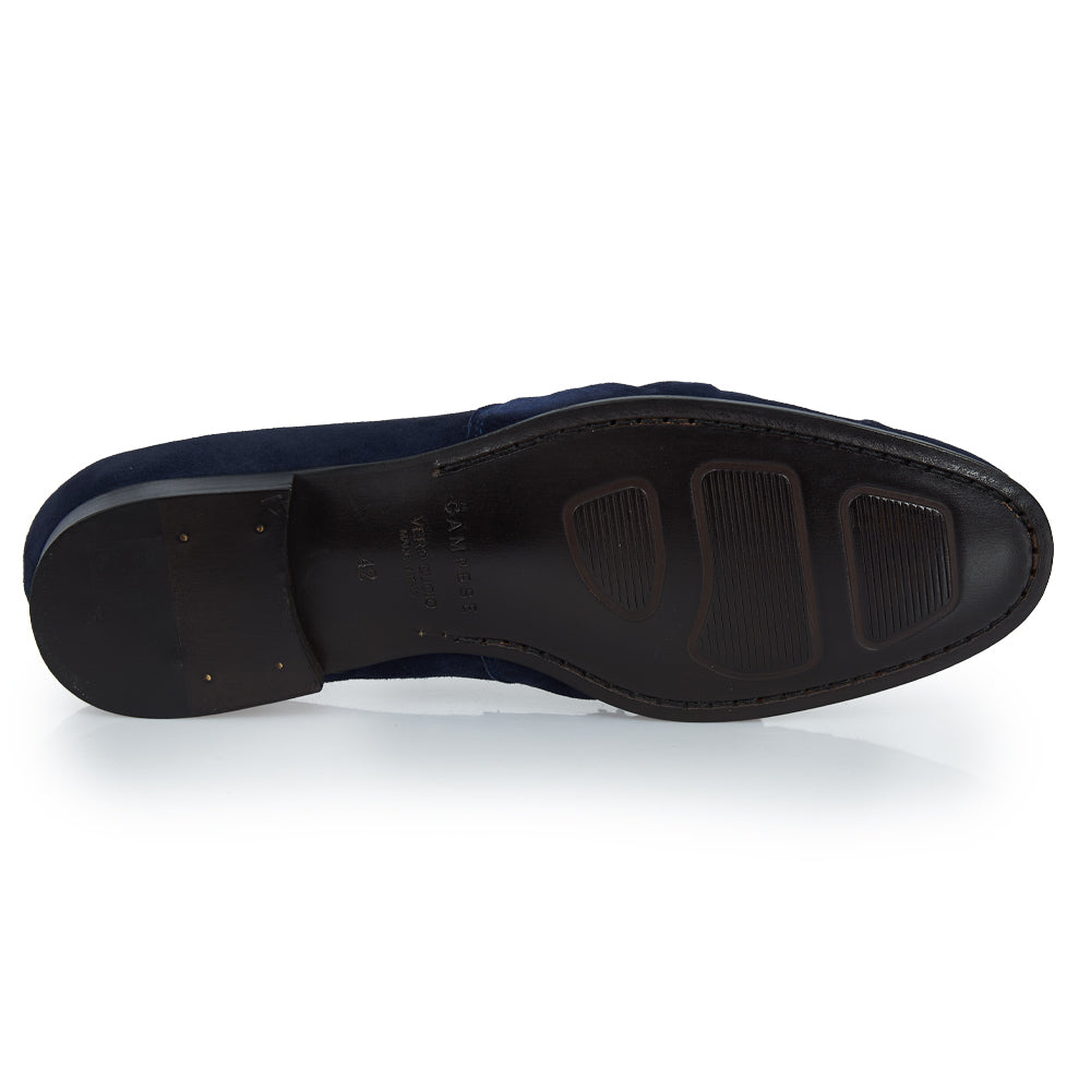Mocassino Tassel Light Summer Camoscio Blu
