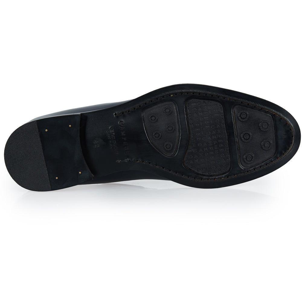 Mocassino tassel - pelle abrasivata blu