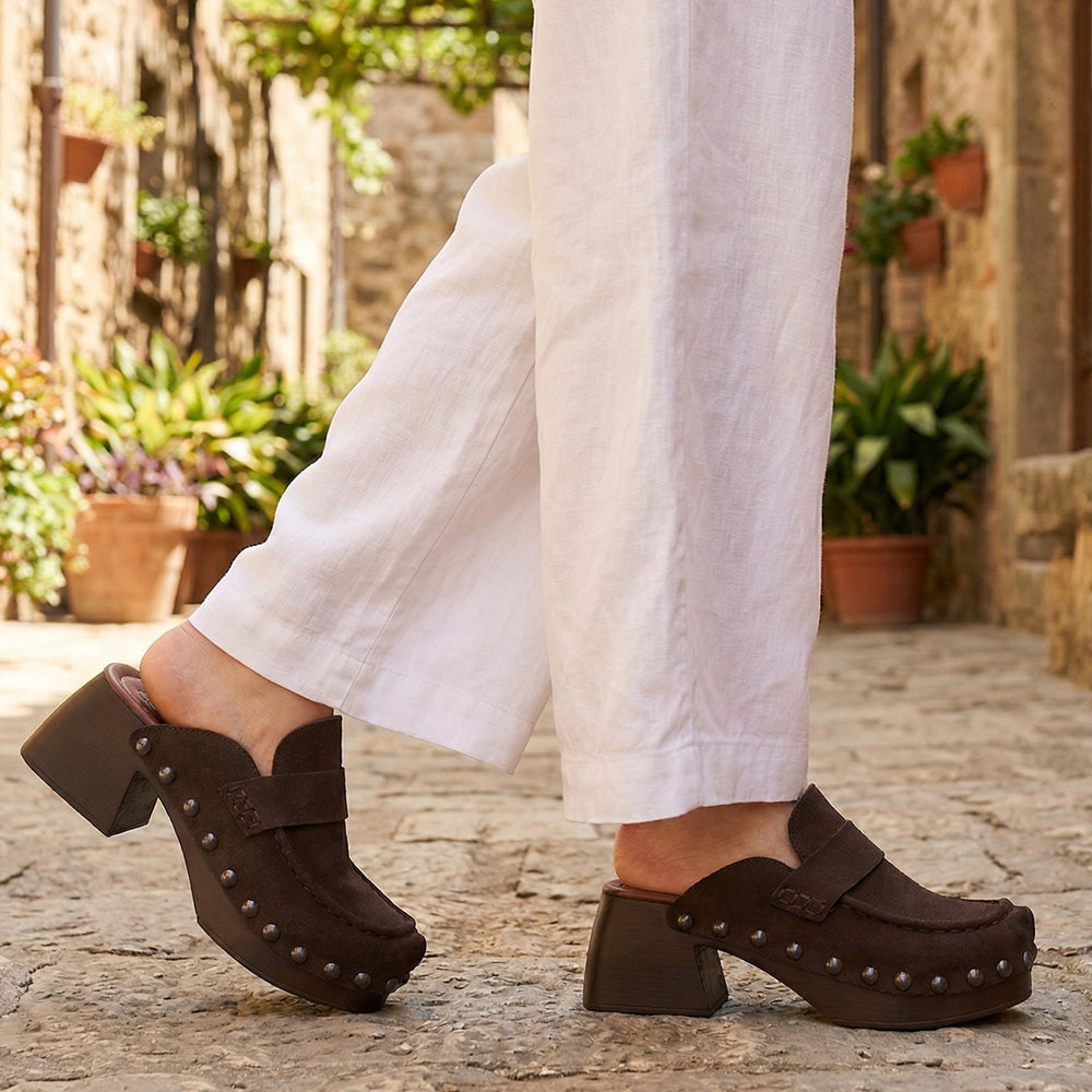 SABOT MOCCASSINO CAMOSCIO Testa di Moro