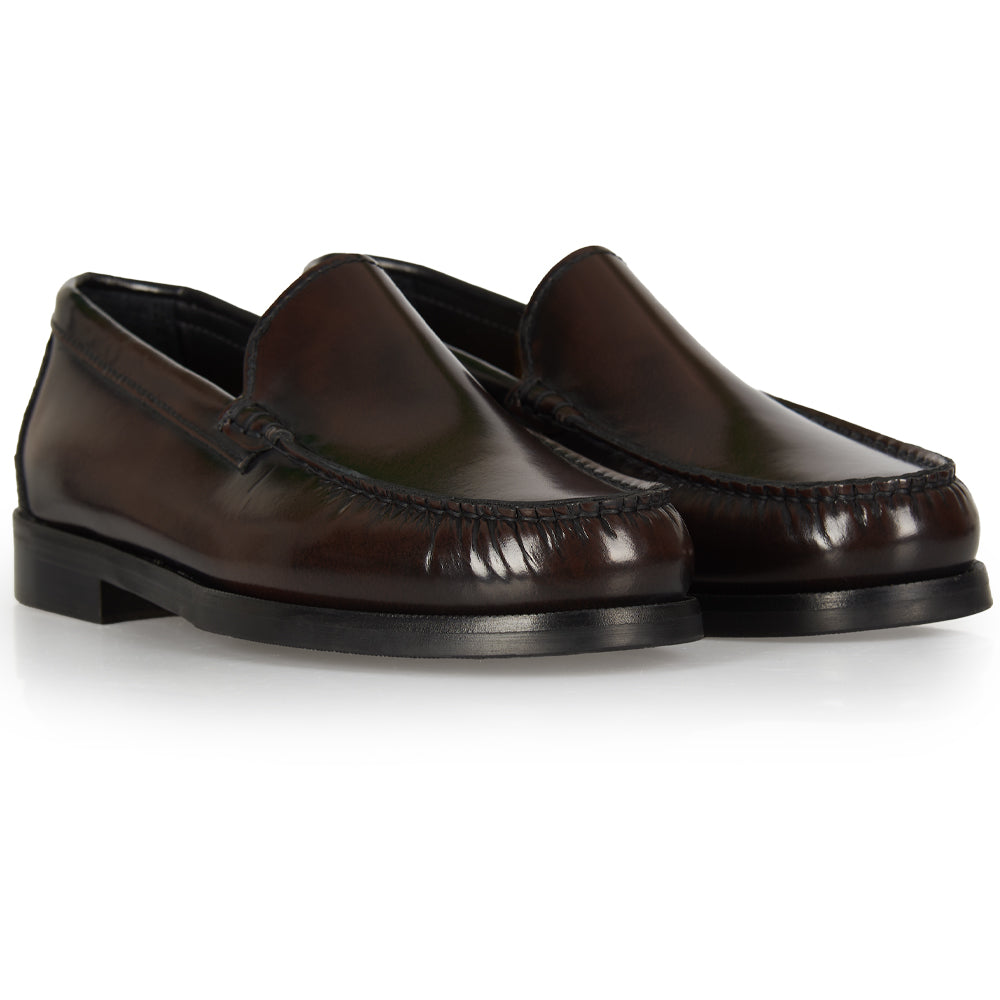 Classic hand-stitched moccasin