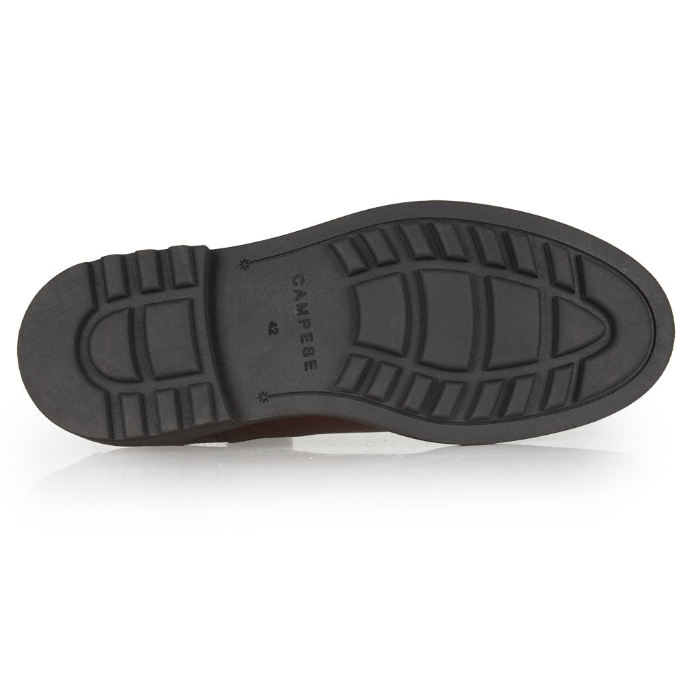 Stivaletto Chelsea in pelle cuoio