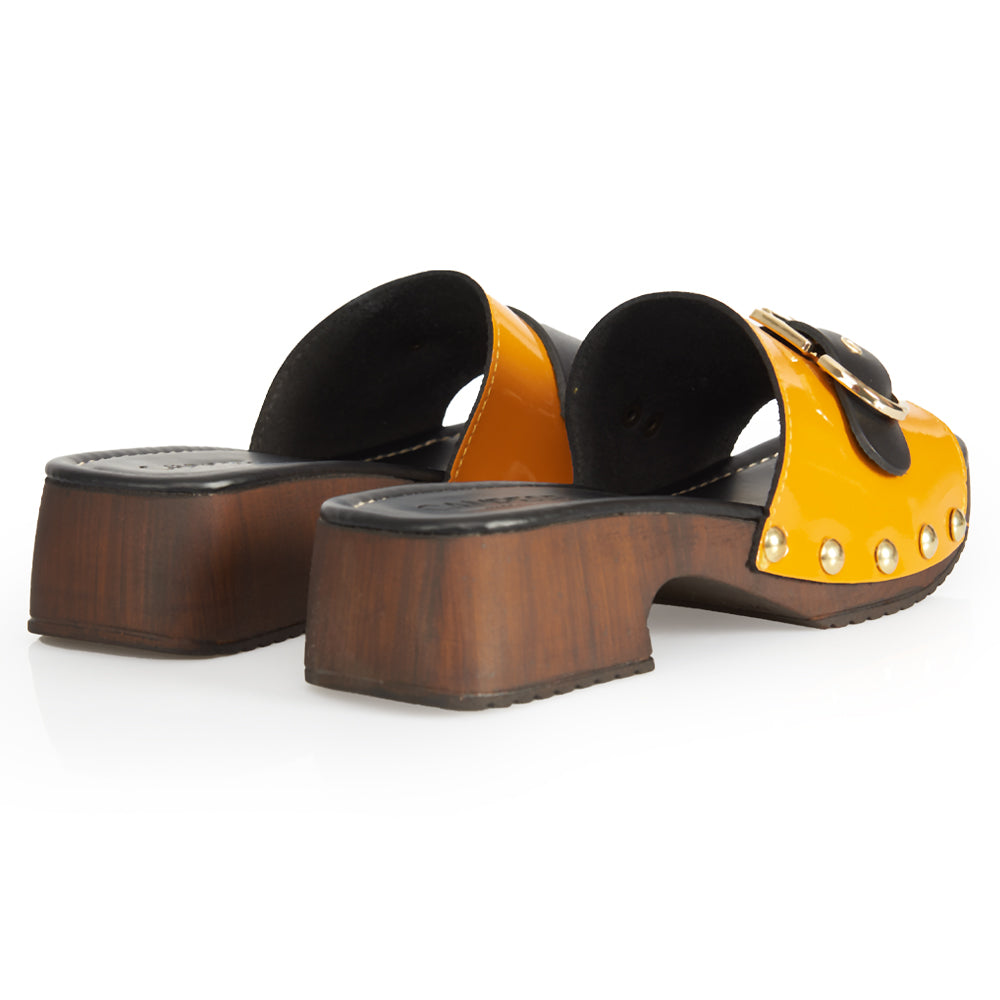 Zoccoletto Glam - Vernice Giallo lacca