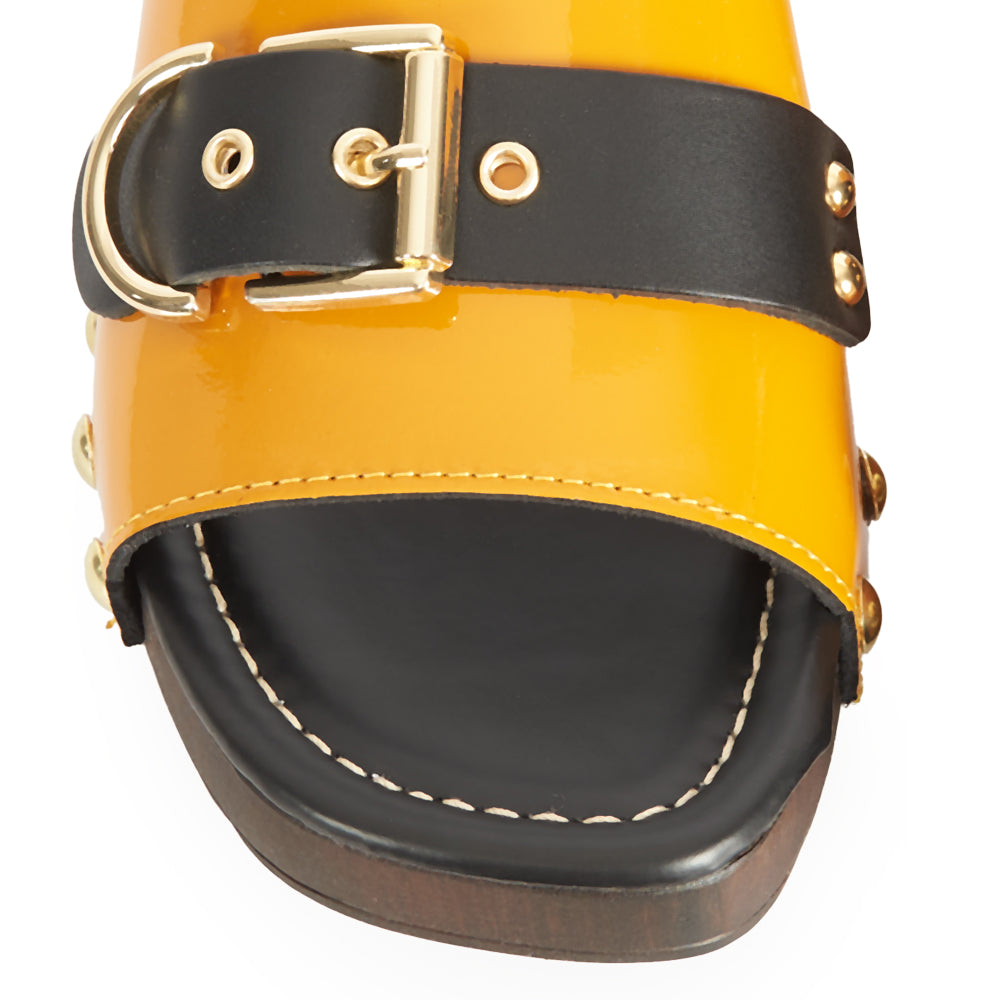 Zoccoletto Glam - Vernice Giallo lacca