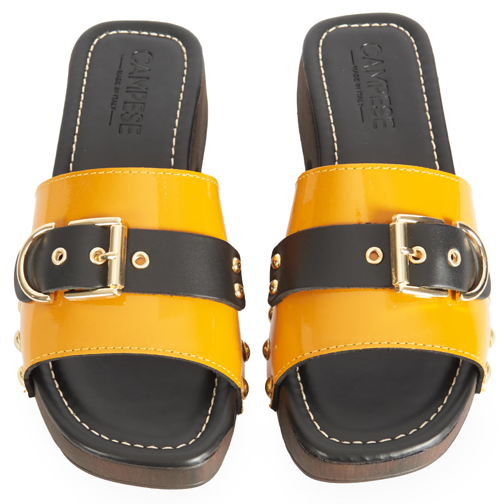Zoccoletto Glam - Vernice Giallo lacca