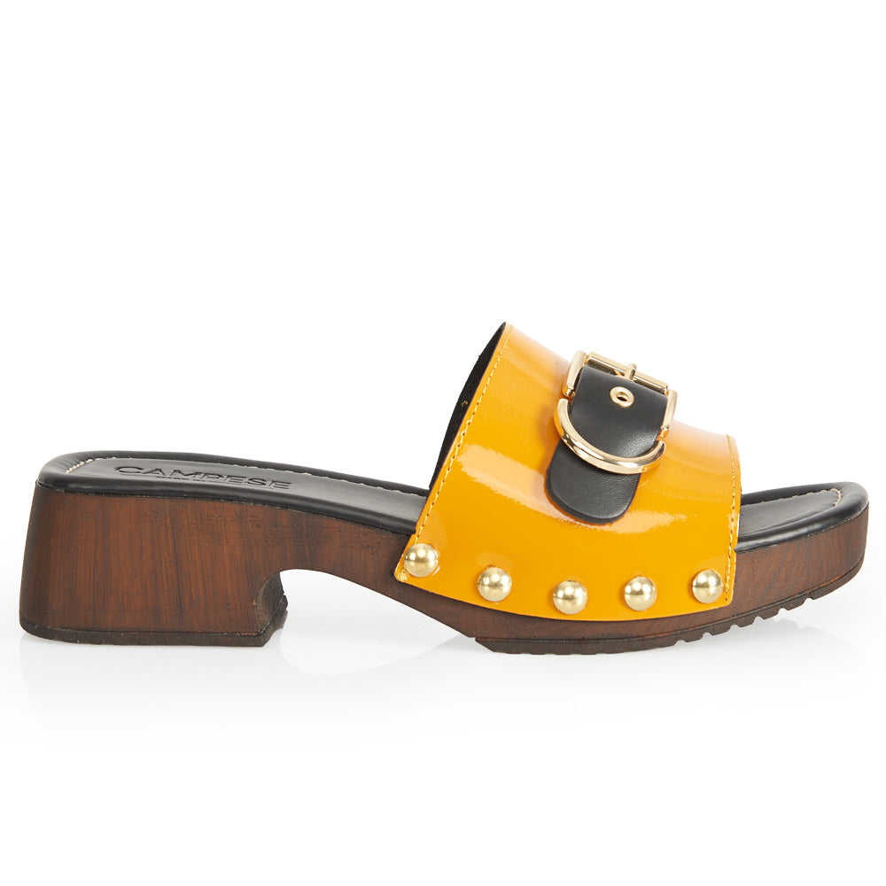 Zoccoletto Glam - Vernice Giallo lacca