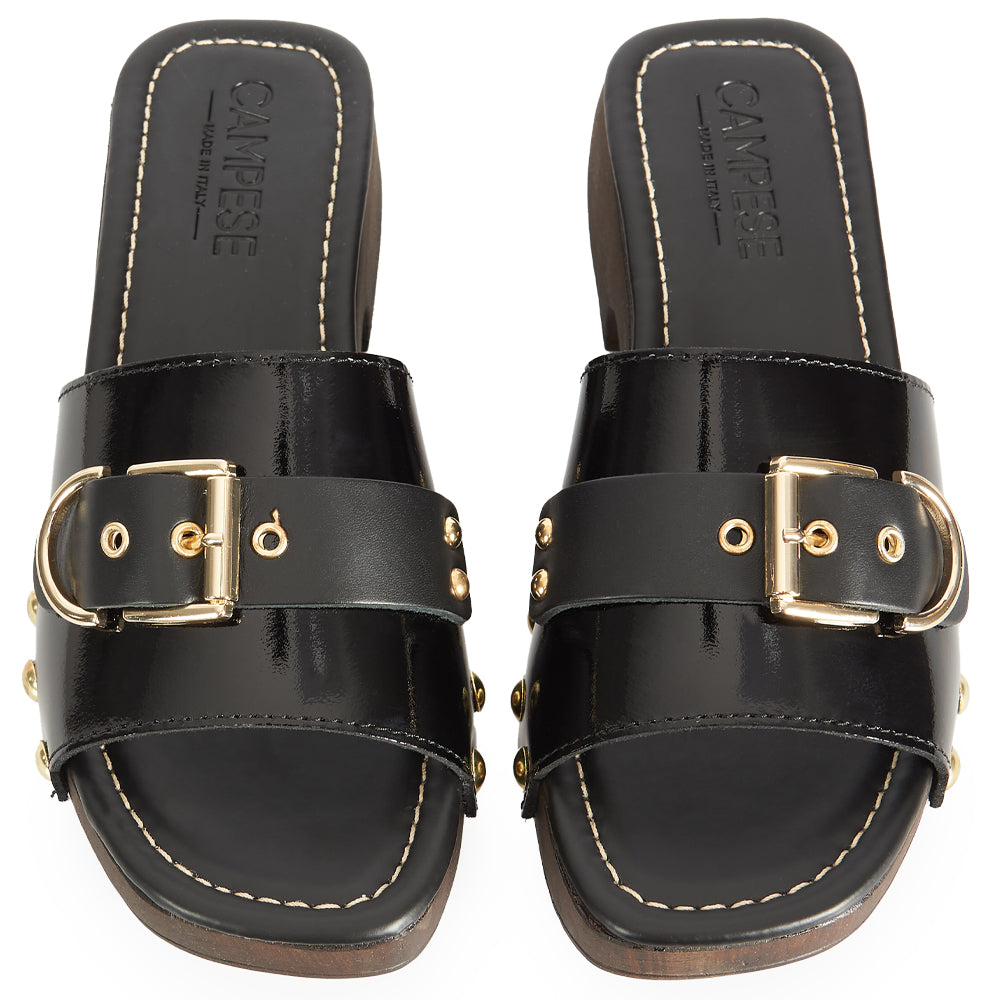Zoccoletto Glam – Vernice Nero Lacca