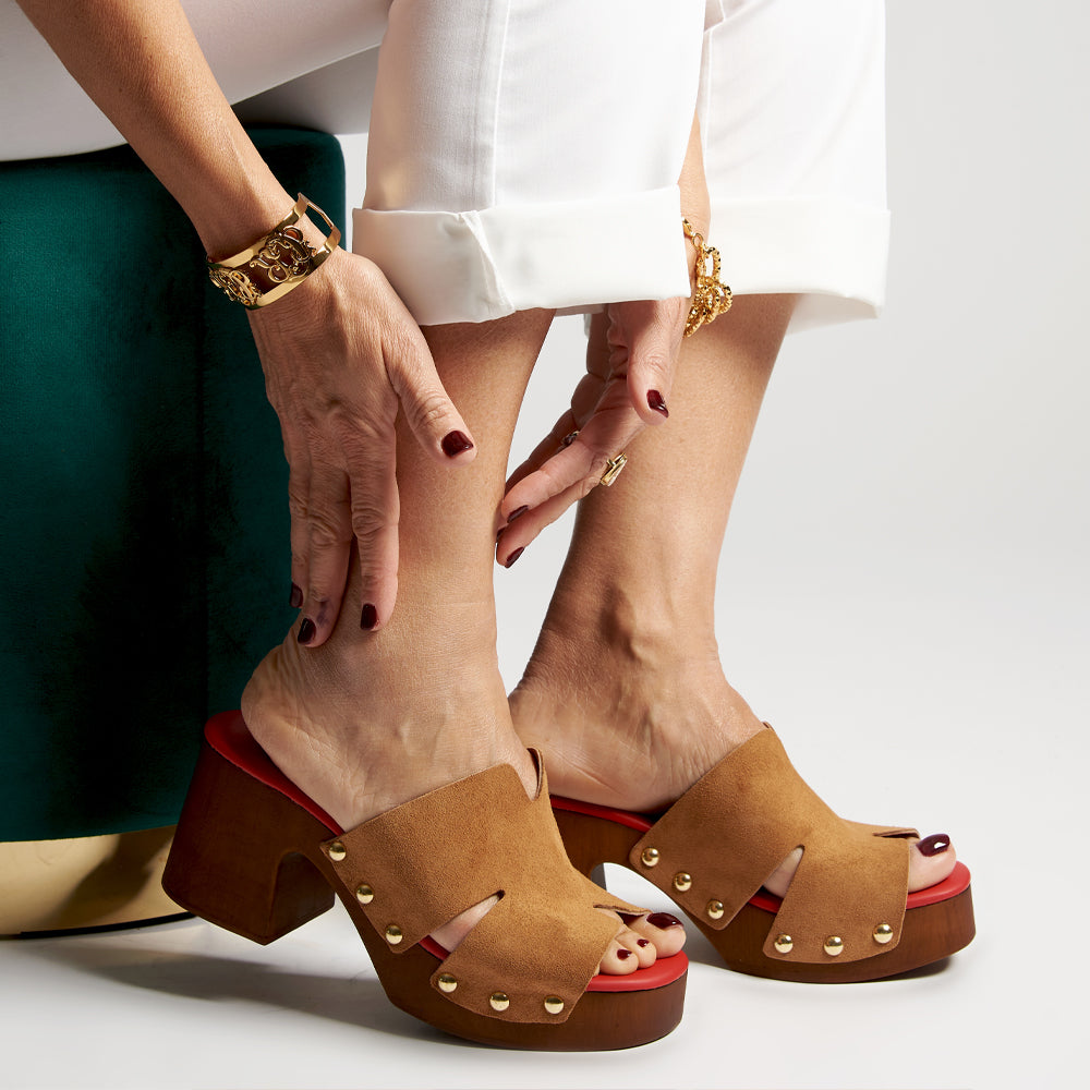 Zoccolo platform marrone